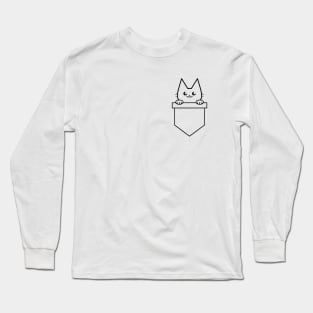 Cat in Pocket Long Sleeve T-Shirt